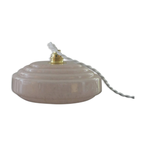 Suspension en verre de - rose clichy