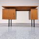 Vintage teak veneer desk from the 1960s