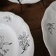 Set of 6 deep plates in half porcelain from Lunéville.