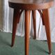 Tabouret à pieds compas et bois courbé