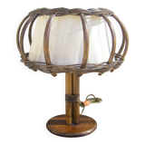 Vintage rattan lamp