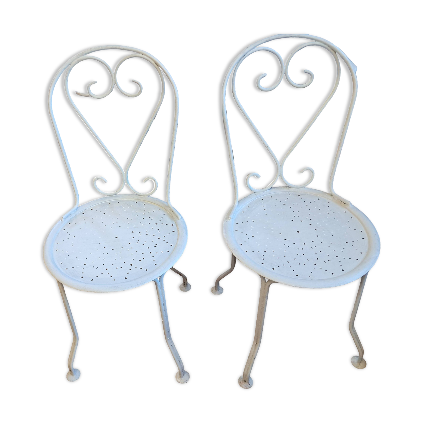 pair of garden chairs circa 1950