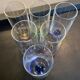 Series of 6 vintage glasses Murano Salviati years 60-70