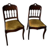 Set of 2 19th century chairs