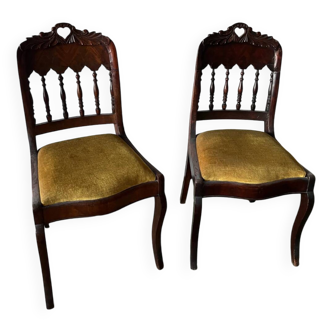 Lot de 2 chaises XIXème