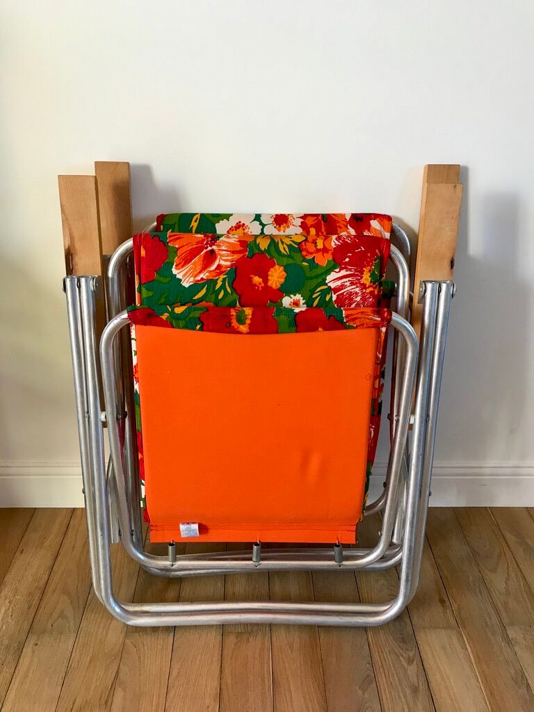Paire de chaises de camping à fleurs vitaminées 70