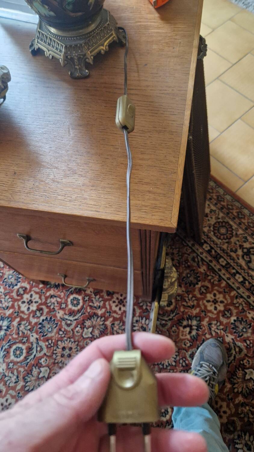 Pair of art nouveau lamps