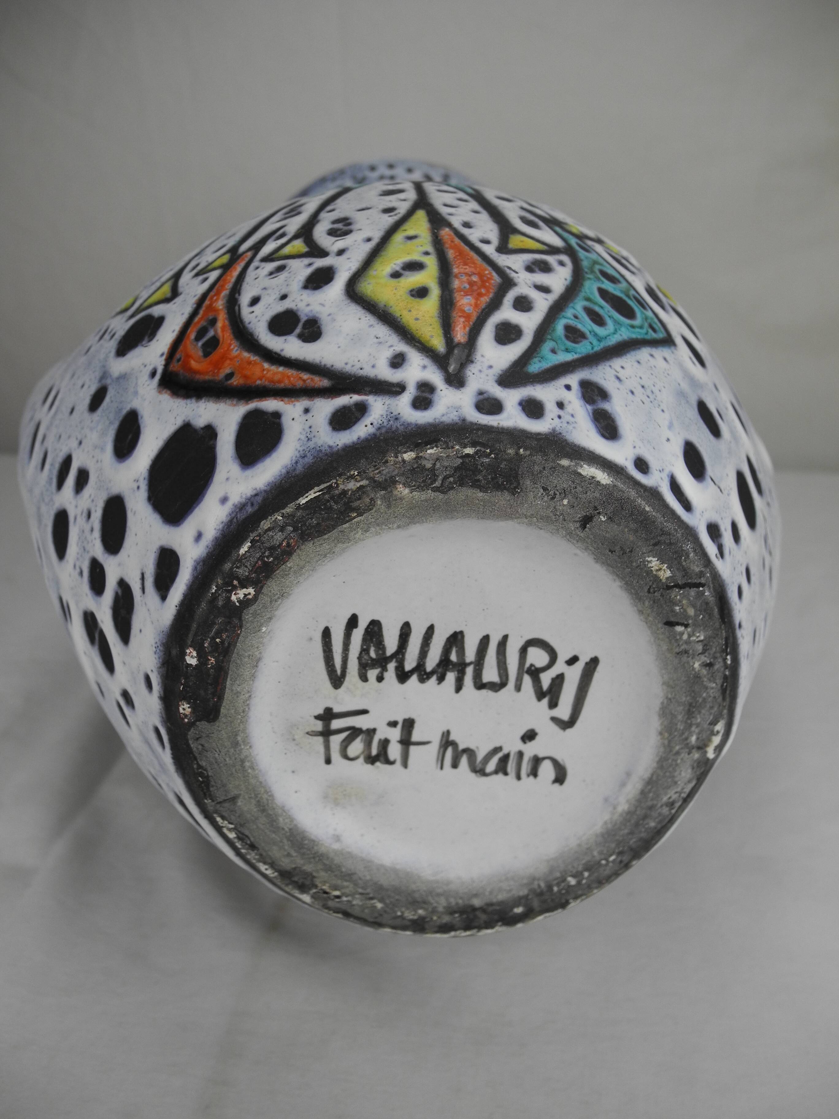 old Vallauris vase Pierre Fromentin vintage decor French vase 50s 60s