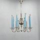 Art Deco Chandelier with Matching Sconces, Czechoslovakia 1930s