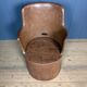 Old Swedish painted wooden trunk chair
