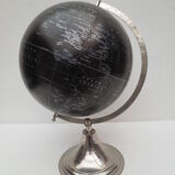original black world map / metal base