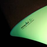 Pair of postmodern green glass wall sconces, by Carlo Nason for "murano due", Italy