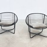 Ensemble de deux chaises longues des années 1950 par Jean Louis Bonnant