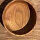 Bowl, cut or presentation plate in monoxyle teak D21 H5