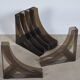 Range vinyles plexiglass boomerang 1970