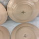 6 old flat plates made in france digoin sarreguemines
