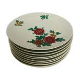 10 assiettes à dessert et plat Bavaria
