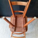 Pair of vintage all-wood chairs by Adolf Schneck for Schaffer, Germany 1947