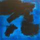 Abstract blue black painting