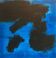 Tableau bleu noir abstrait
