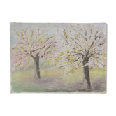 Peinture "les cerisiers"