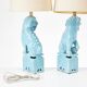 The William Billy Haines style Chinese Fu Dog table lamps circa 1970.