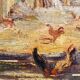 20th century sunny farmhouse painting