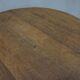 Brutalist Wabi-Sabi Design Handcrafted Round Oak Coffee Table, Netherlands 1960's