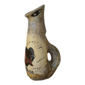 Vintage Ceramic Vase Signed André Quiron – Rock Art & Zoomorphic Decor