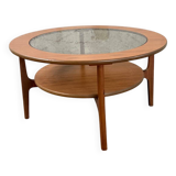 Mid-Century Retro Round Coffee Table by Schreiber 1960