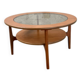 Mid-Century Retro Round Coffee Table by Schreiber 1960