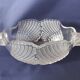 Central coupe in frosted crystal with double swan neck, Mikasa Walther
