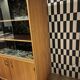 Meuble bibliothèque vitrine Unifa années 1960