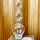 Large vase with 3 wavy glass balls