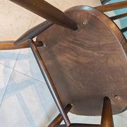 Chair & Armchair Set with Slats 1960 — Attributed to Ercol Goldsmith (St
