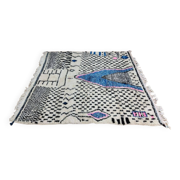 Tapis berbère laine fait main 200x188 cm