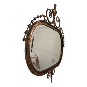 Gold metal mirror