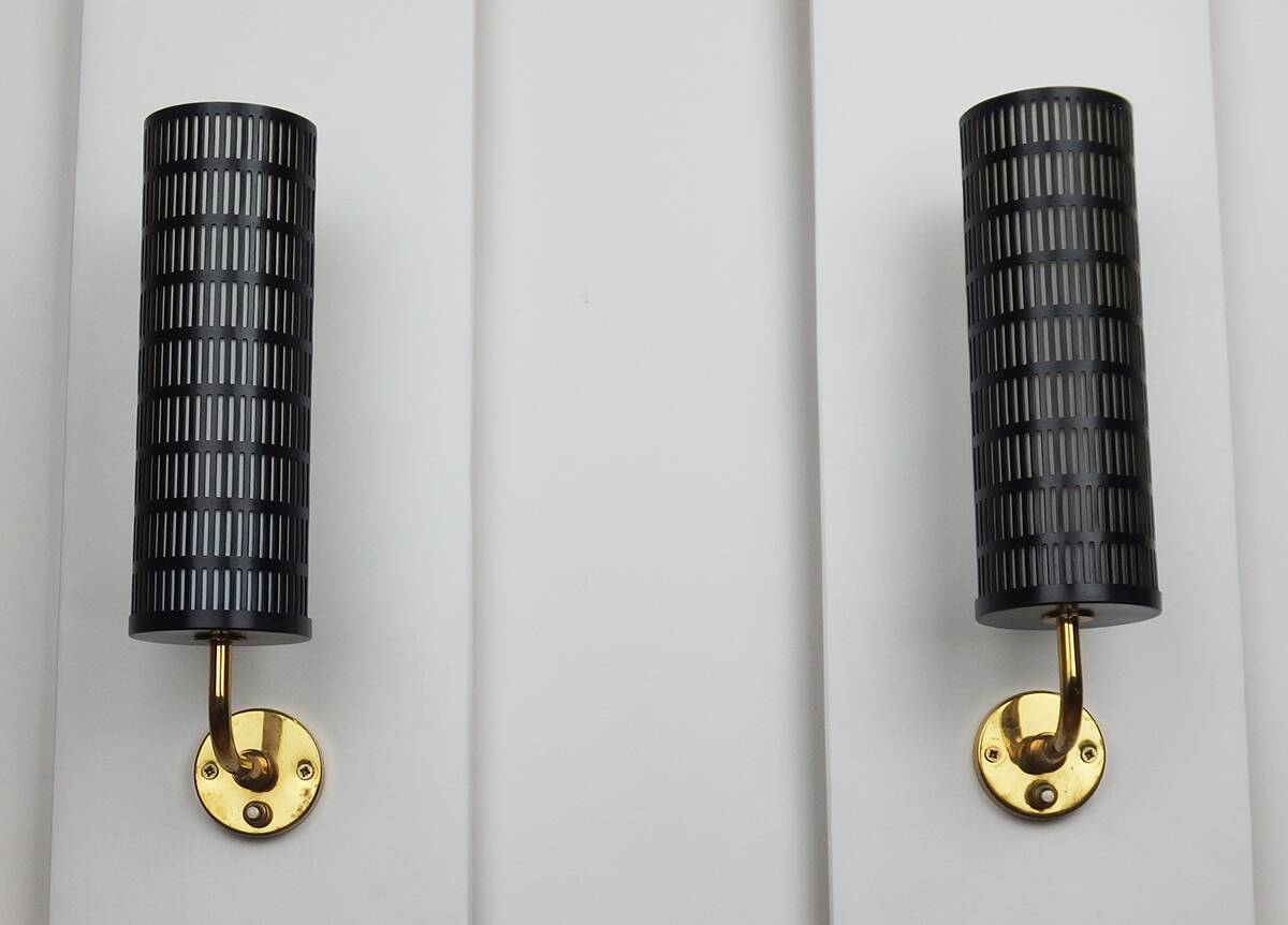 Pair of wall lights attributed to Maison Arlus