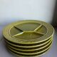 Five plates with scandinavian ceramic hors d'oeuvres