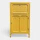 Parisian art deco buffet in yellow ochre
