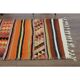 Vintage Turkish Oushak Handmade Wool Cotton Orange Runner Rug 97x315