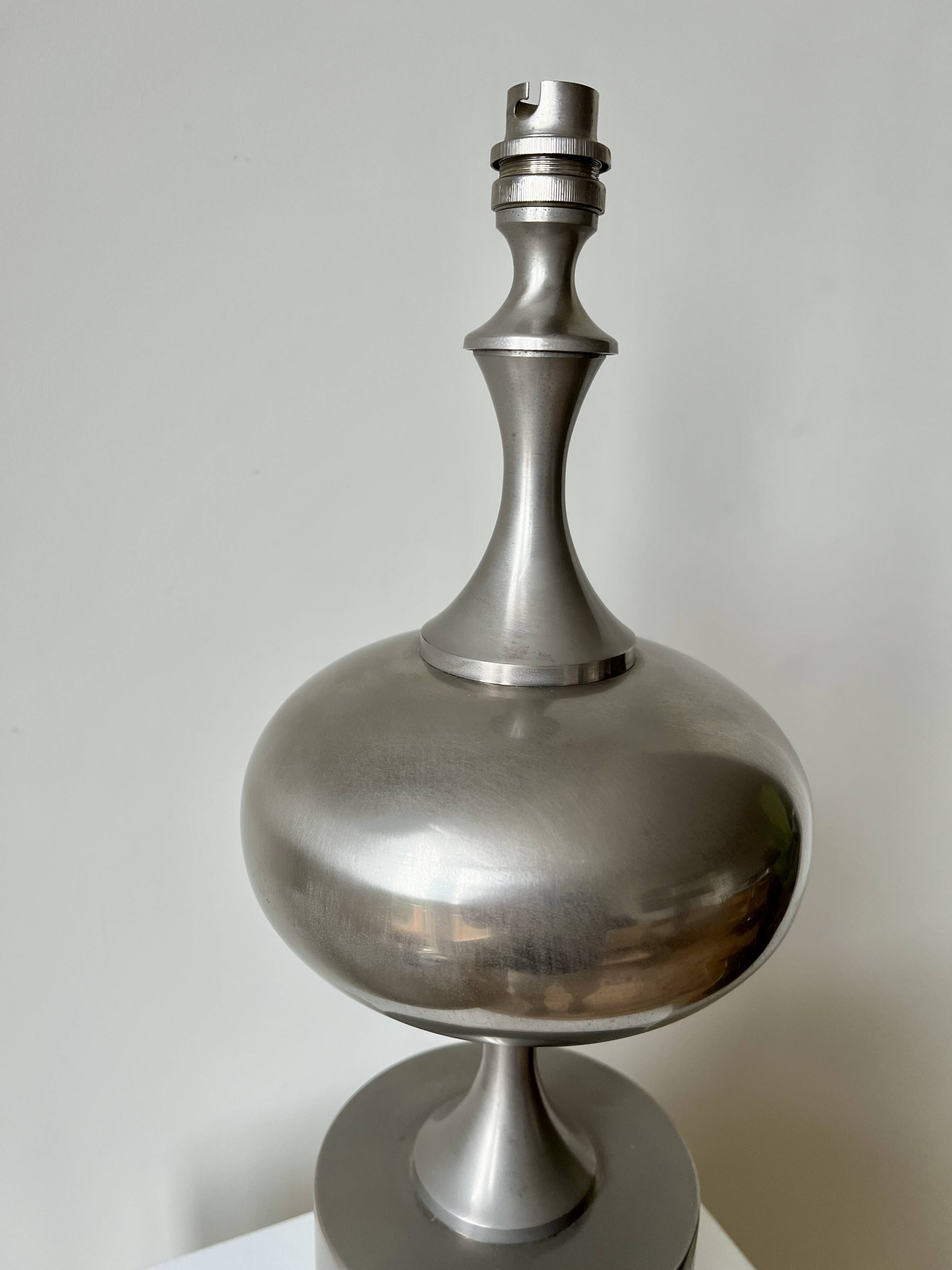 Large sculptural table lamp, Philippe Barbier style. France 1960-70s
