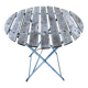 Round folding garden table