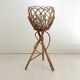 Vintage 70s rattan plant holder