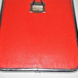 Barber mirror red back 15x20cm