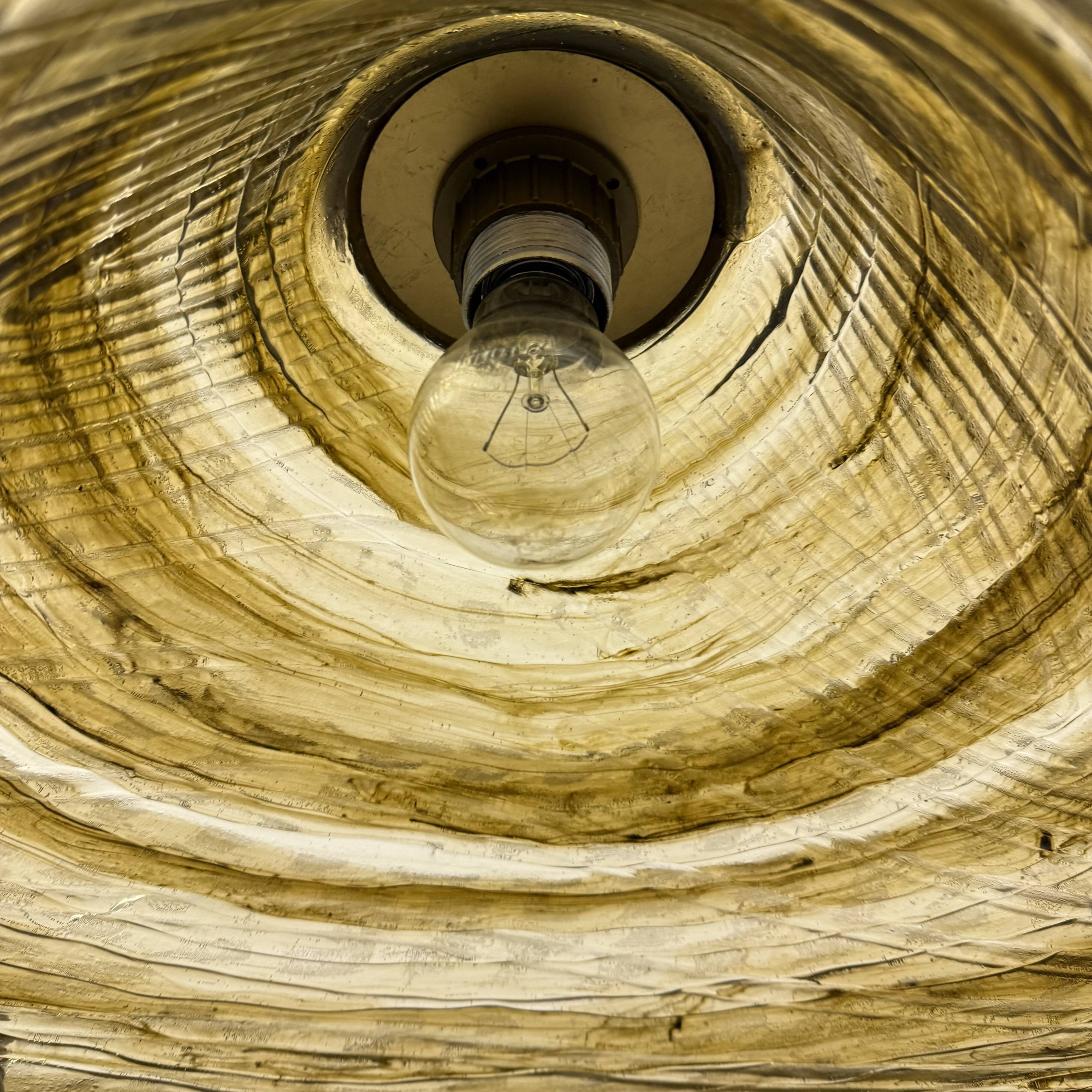 Mid century design lucite hanging Lamp , 1970s