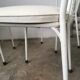 Set de 4 chaises vintages en métal et Skaï