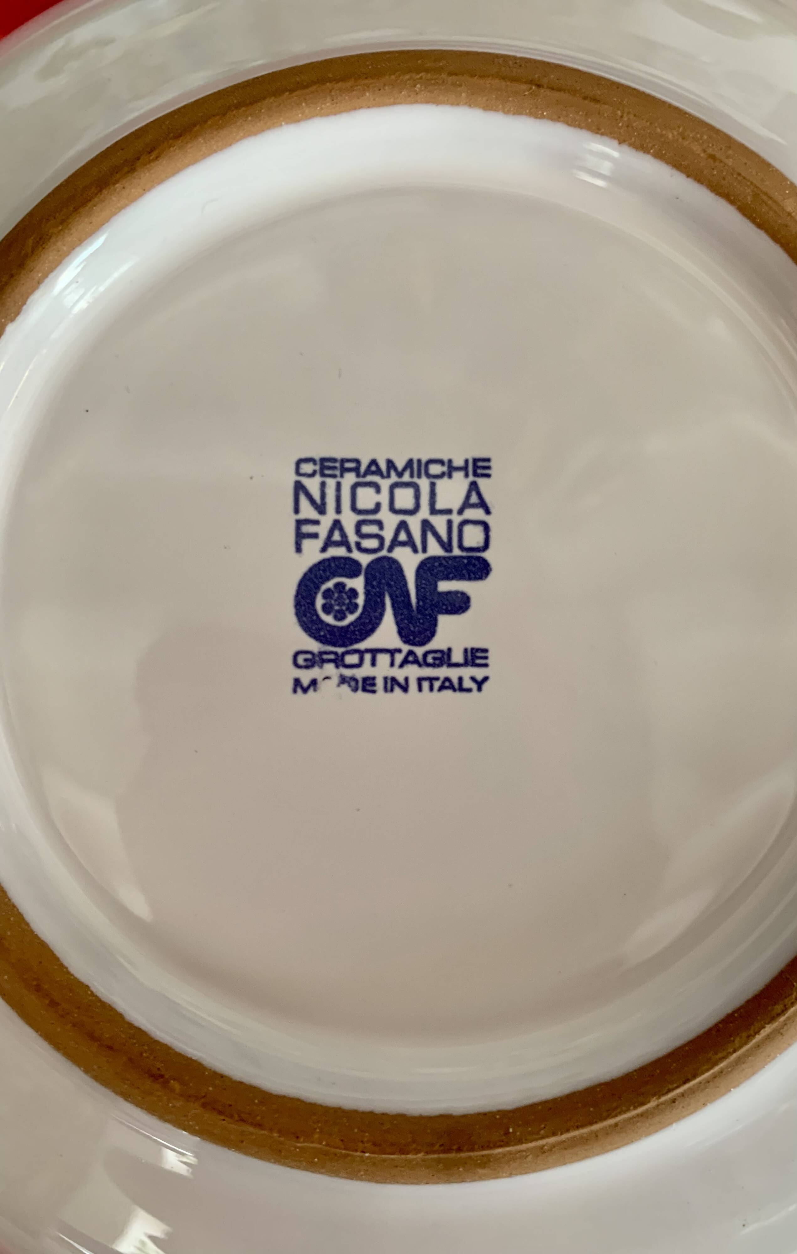 Salad bowl or deep dish, handmade. Nicola Fasano.