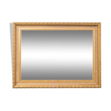 Gold leaf wooden rectangular mirror 1950
