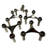 Set of 10 Nagel candle holders